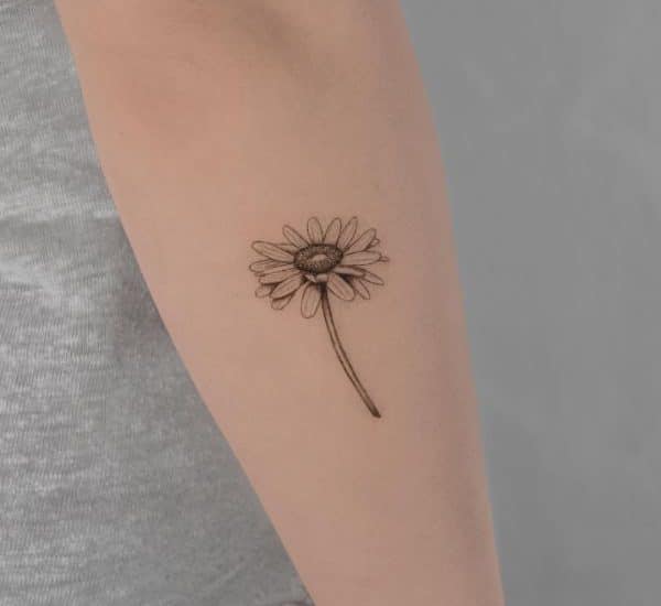 Tattoo uploaded by Lisa Petersen  Simple yet elegant flower tattoo by  Playground Tattoo flower flowertattoo design illustration linetattoo  linework korea playgroundtattoo minimalist  Tattoodo