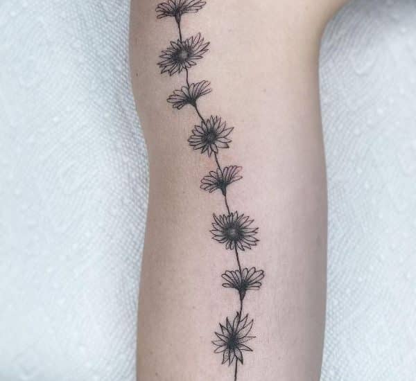 Daisy Chain Temporary Tattoo Sticker  OhMyTat