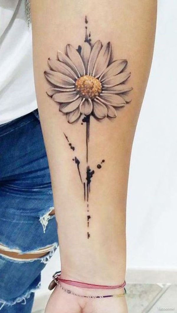 daisy tattoos for girls