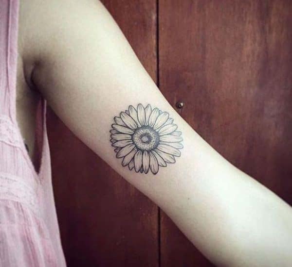 daisy tattoos on arms