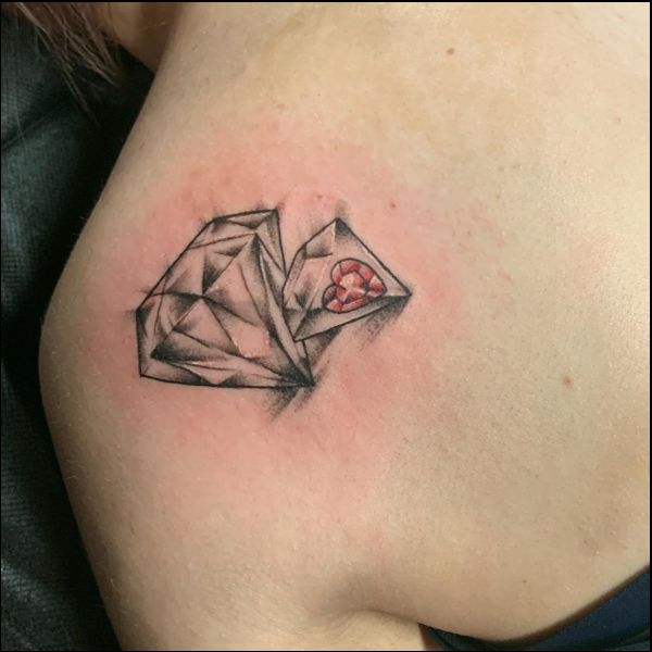best diamond tattoos for girls