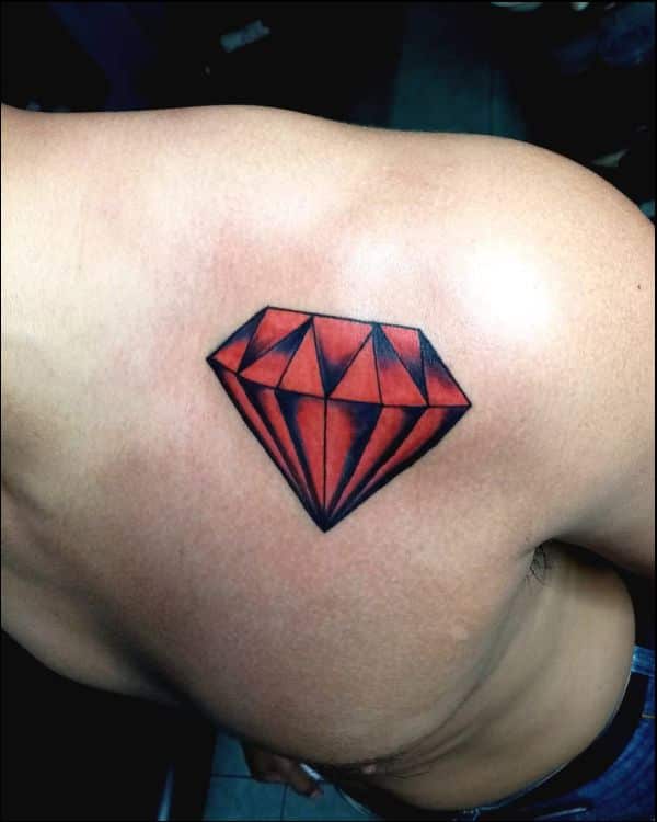red diamond tattoos