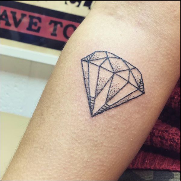 simple diamond tattoos