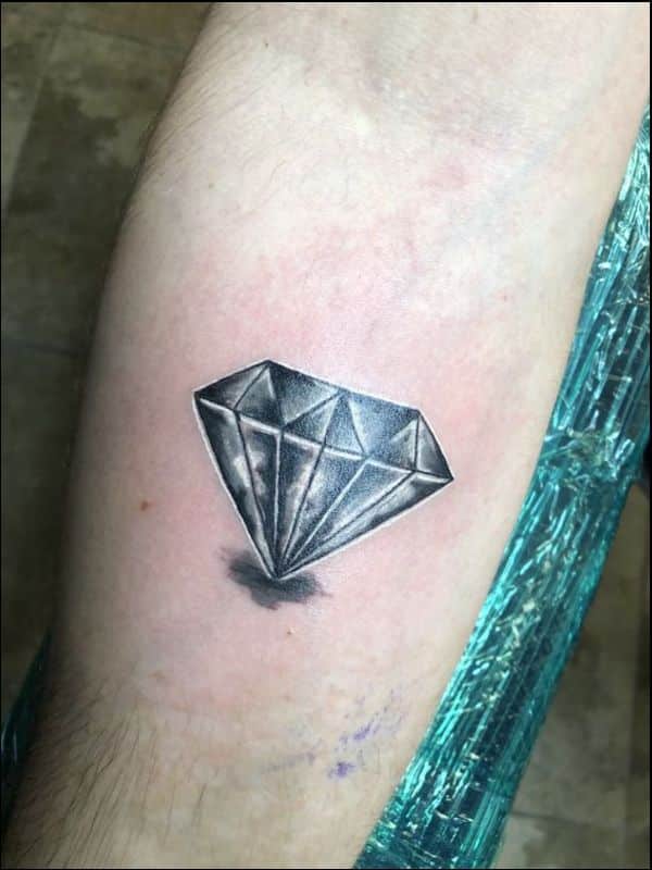 diamond tattoos on arm for men