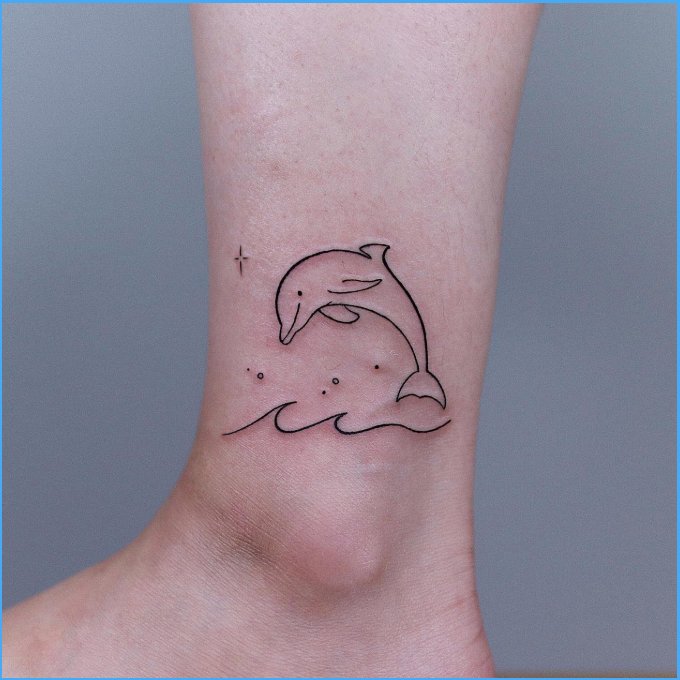 dolphin tattoos simple