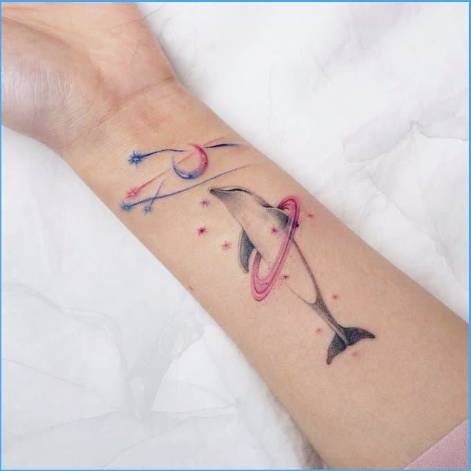 Best dolphin tattoos designs 29