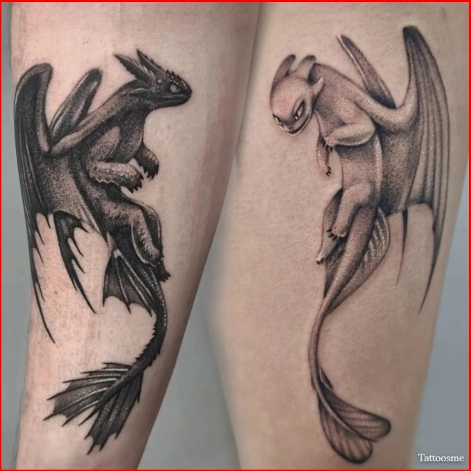 how to train your dragon movie tattoos