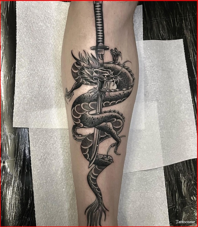 forearm dragon tattoos