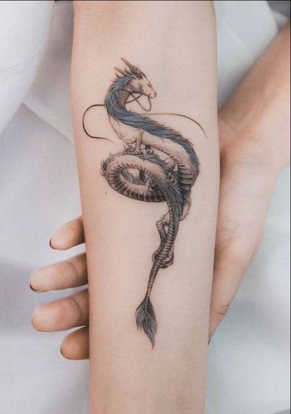 dragon arm tattoos for girls