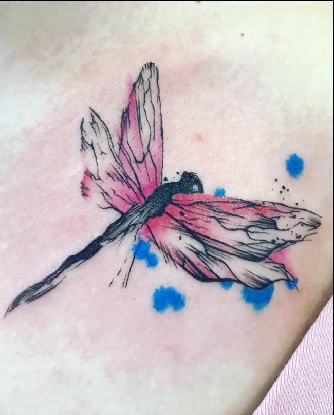 Dragonfly Tattoos - 45+ Cute & Real Dragonfly Tattoos Designs and Ideas