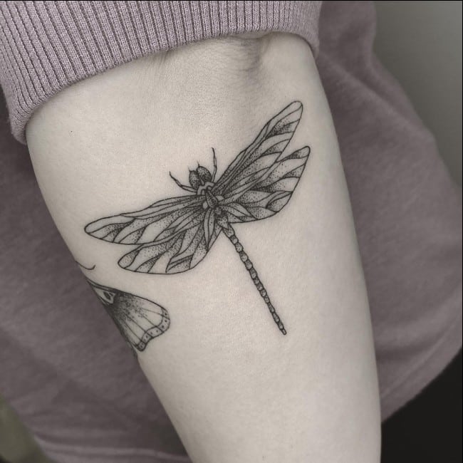 dragonfly tattoo for guys