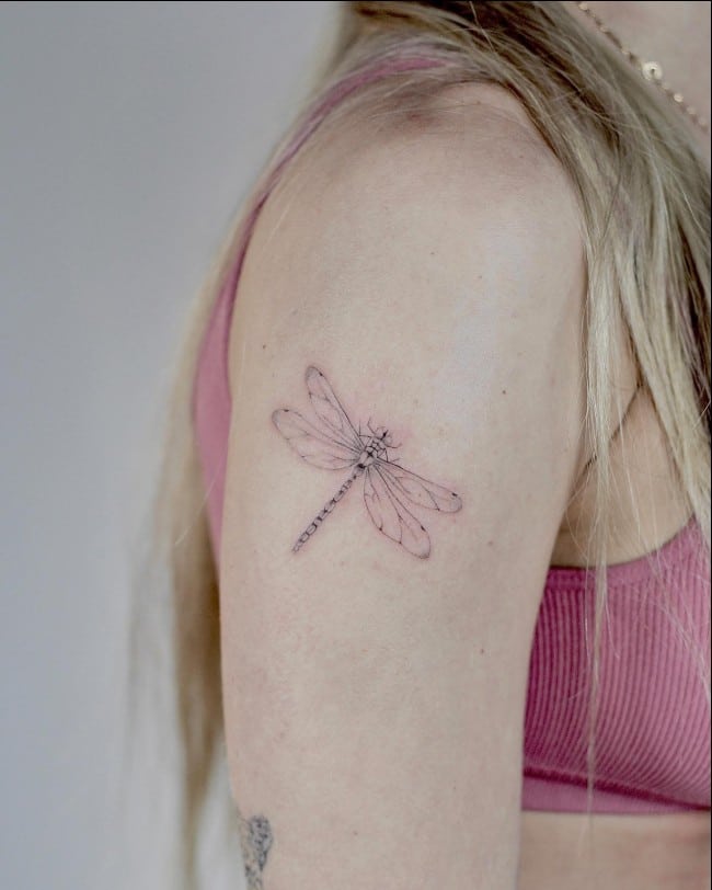 dragonfly girly tattoo