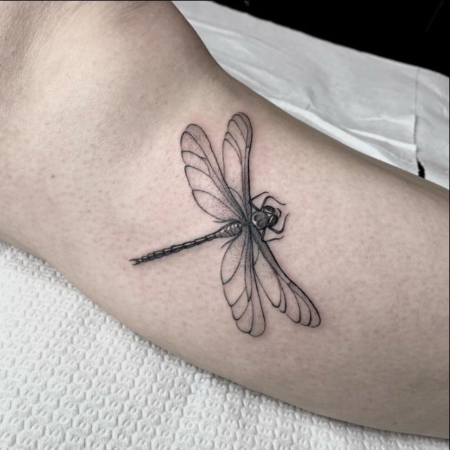 dragonfly tattoo for ladies
