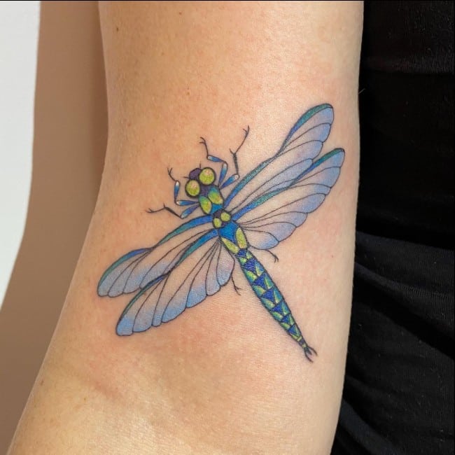 dragonfly tattoo traditional