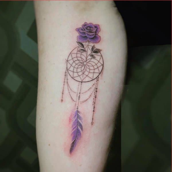 45 Amazing Dreamcatcher Tattoos and Meanings