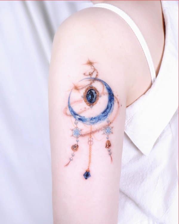 dreamcatcher tattoos on shoulder