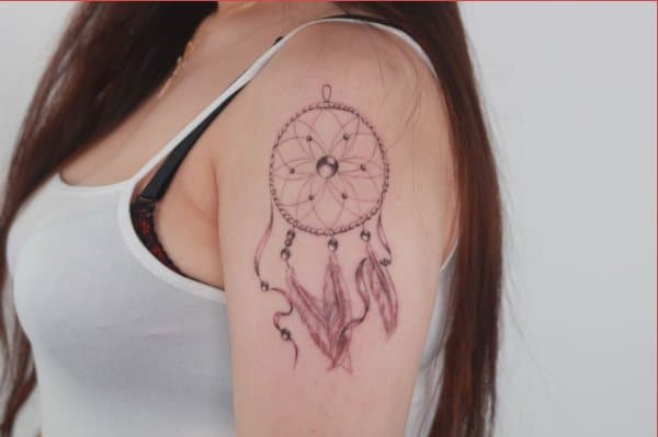 dream catcher tattoo placement