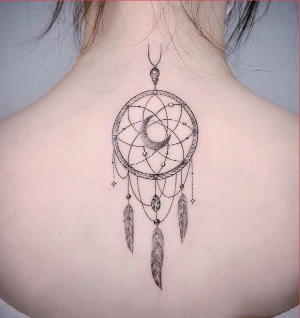 dream catcher tattoos black