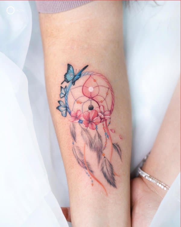 Evangelines beautiful dreamcatcher  Dollys Skin Art Tattoo Kamloops BC