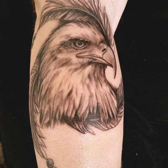 Eagle face tattoo designs