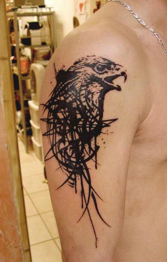 Tribal eagle tattoos designs