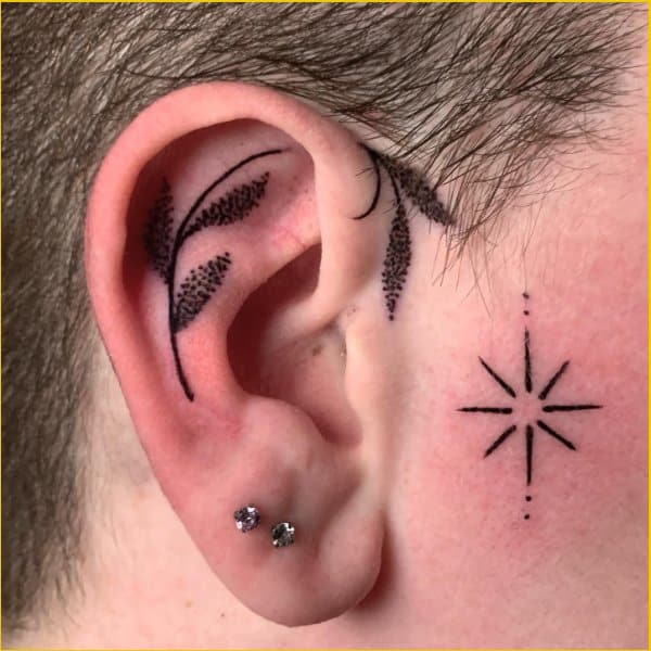 ear tattoos for guys