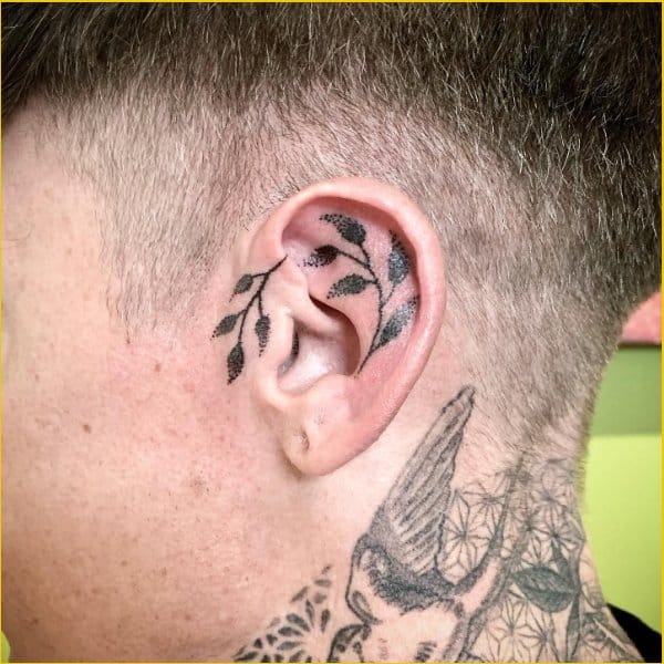 ear tattoos for guys