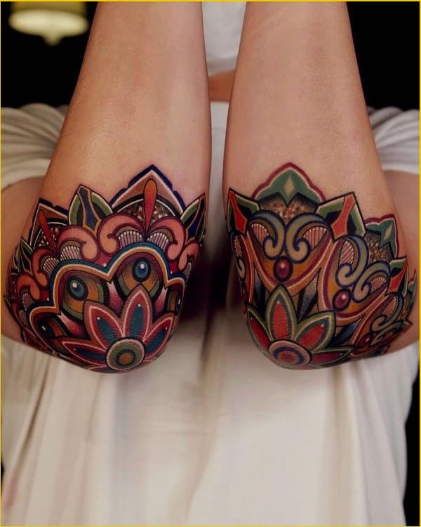 best elbow matching tattoos