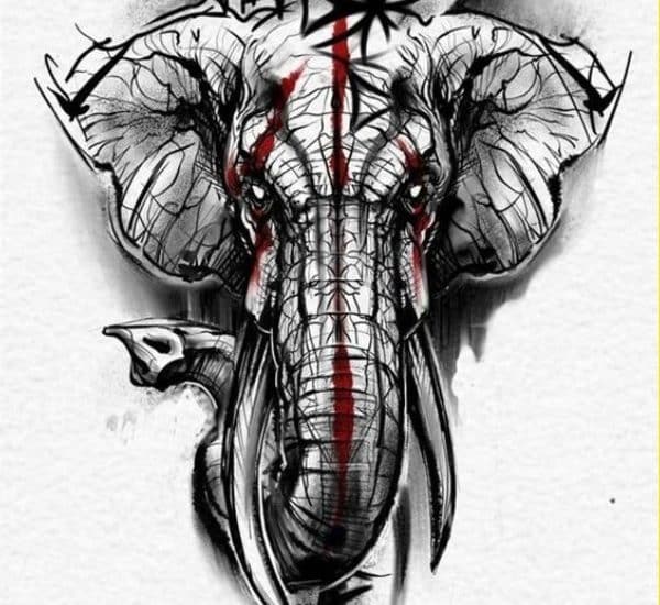 elephant tattoos drawing stencils