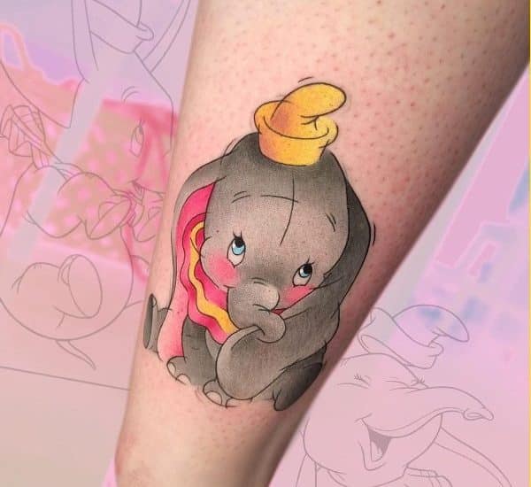 cute baby elephant tattoos