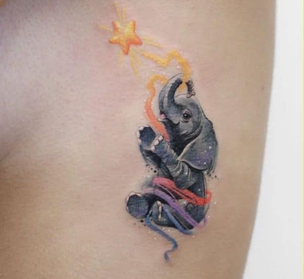 circus elephant tattoos