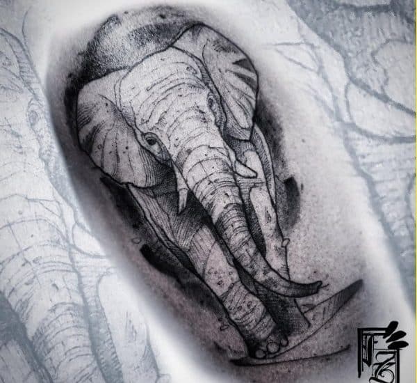 elephant tattoos designs for men