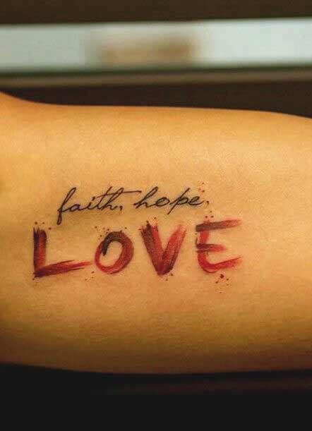 Faith hope and love are main components of life