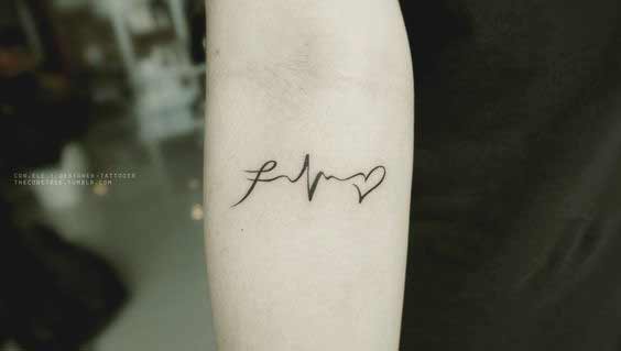 Faith hope love tattoo symbol on inner forearm ideas for boys and girls