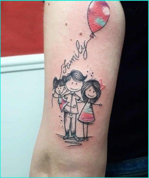happy family tattoo ideas for men and women