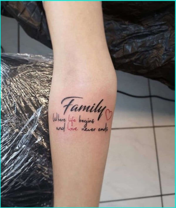 Discover 98+ about family tattoo quotes super cool .vn