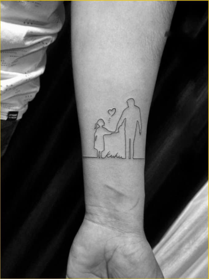 father tattoos for daughters