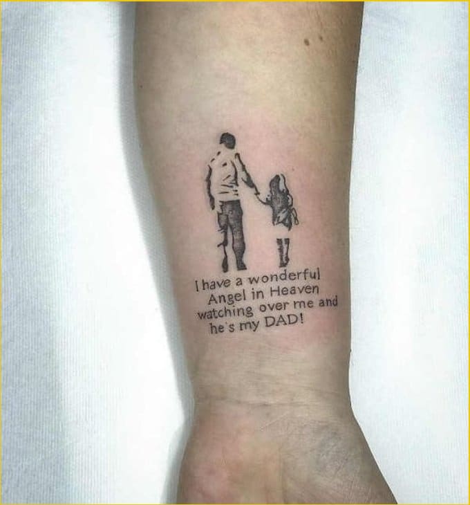 daughter father tattoos with quotes