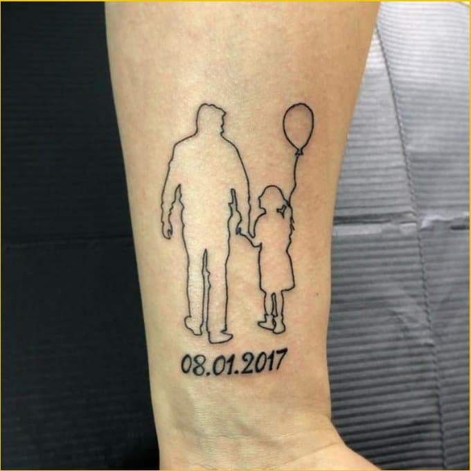 passed away father tattoos