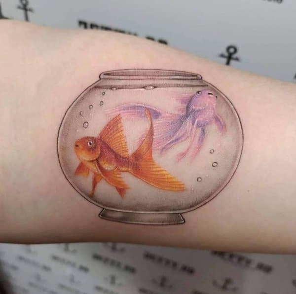 fish aquarium tattoos