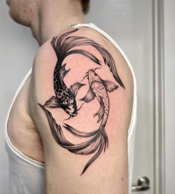 tatuajes de peces para brazos para hombres