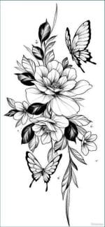 55+ Stunning Floral Tattoos & Designs to Add Color and Elegance to Your ...