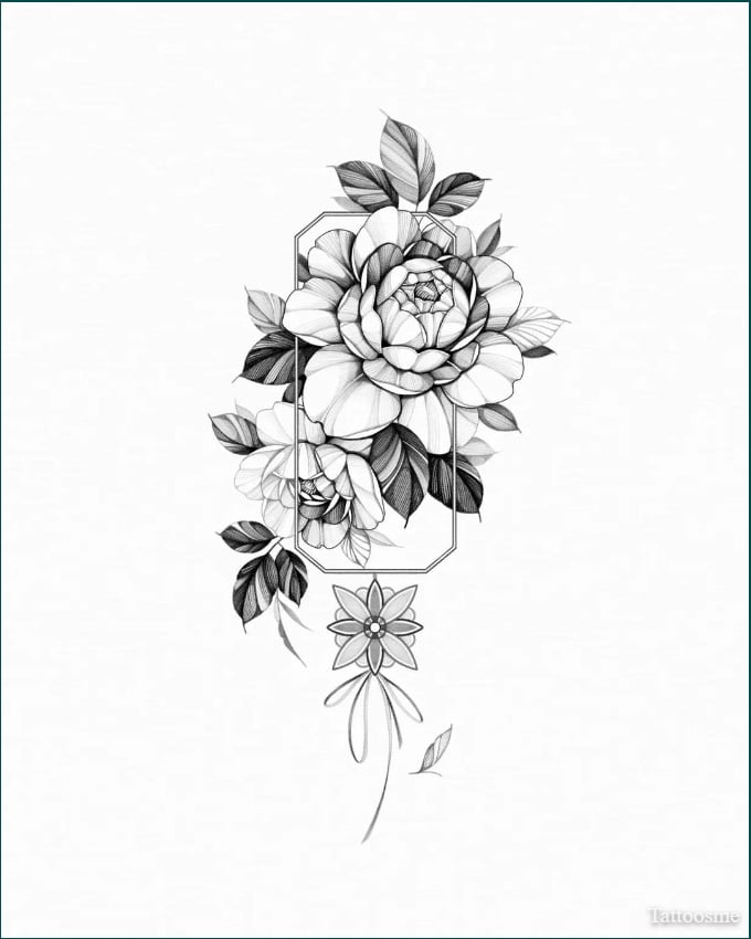 floral tattoos drawing