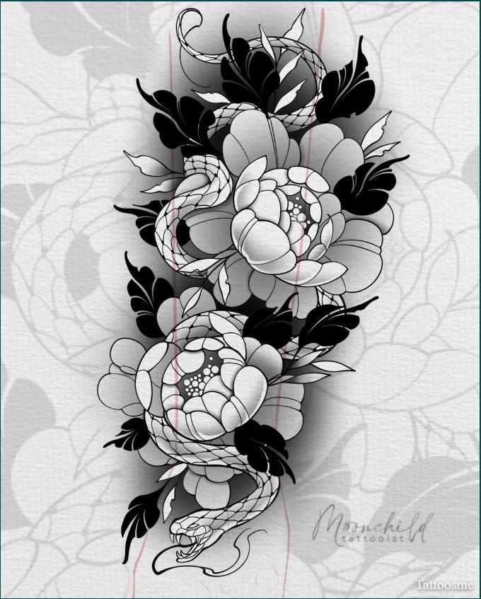 floral shoulder tattoo ideas