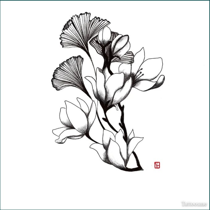 floral tattoos drawing