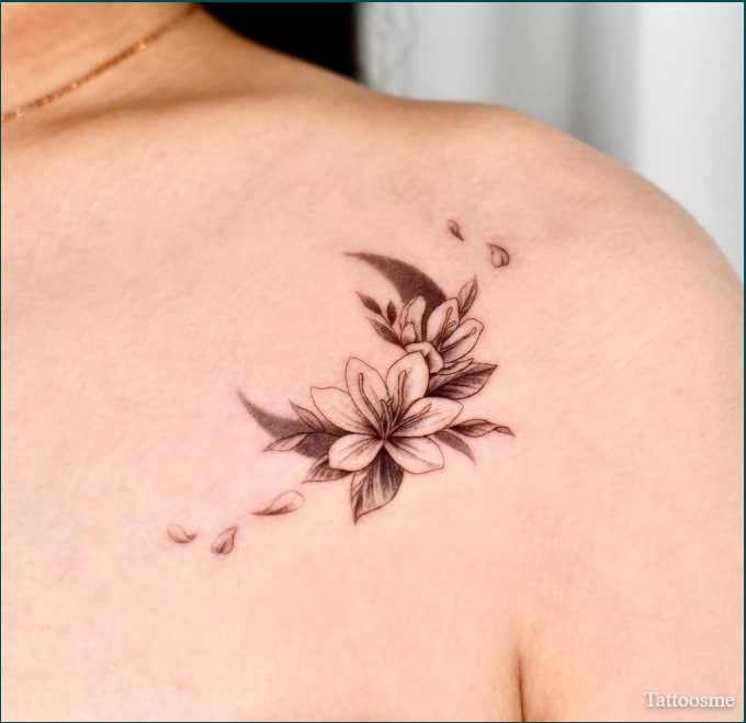 floral shoulder tattoo ideas