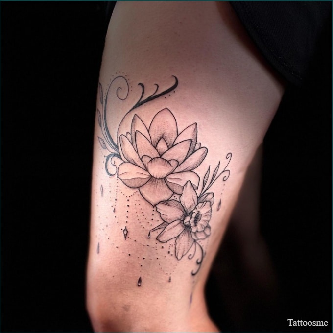 lotus tattoo floral designs