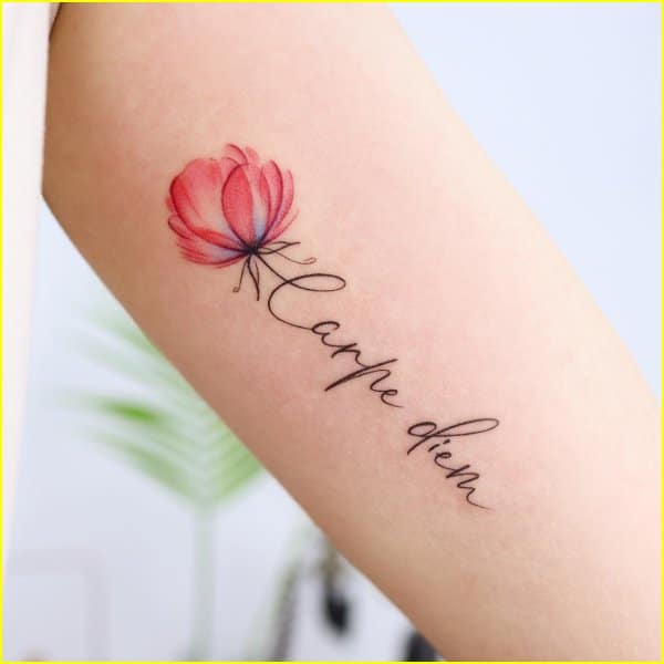 orchid flower tattoos