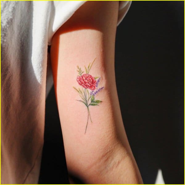camellia flower tattoos for girls