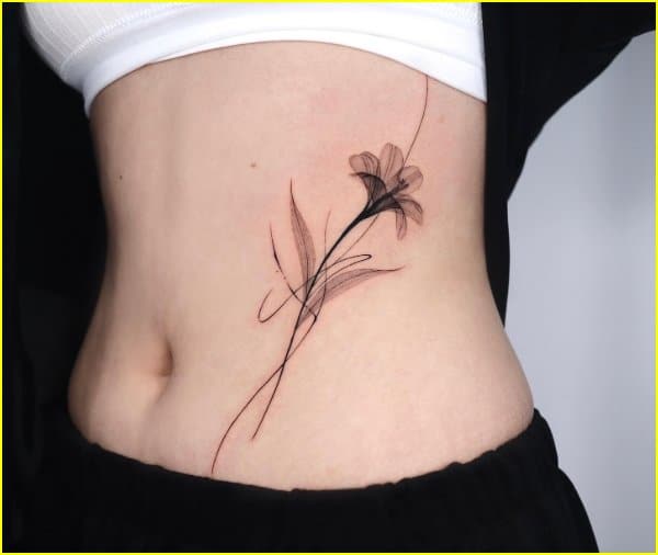 x ray flower tattoos